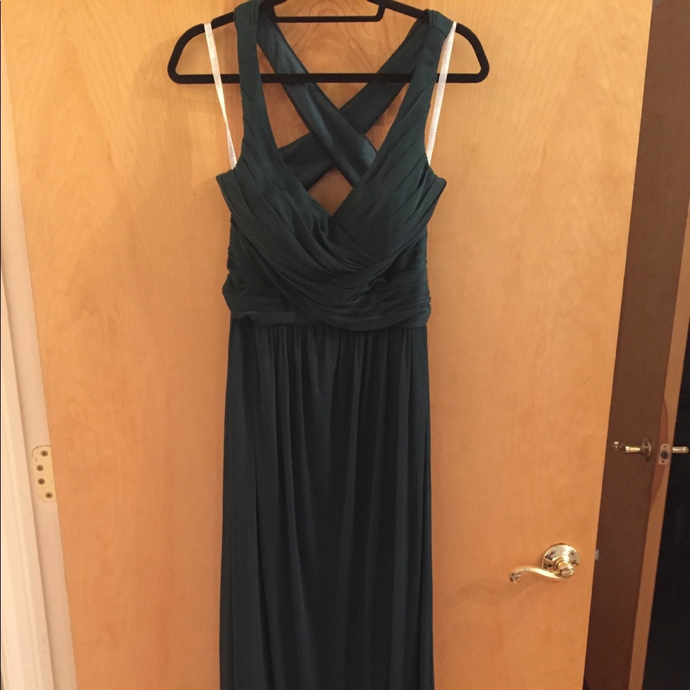 Long Crisscross Back Gown